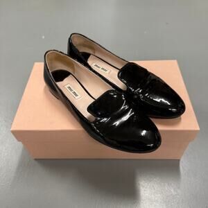 Miu Miu Vernice Patent Leather Loafers
